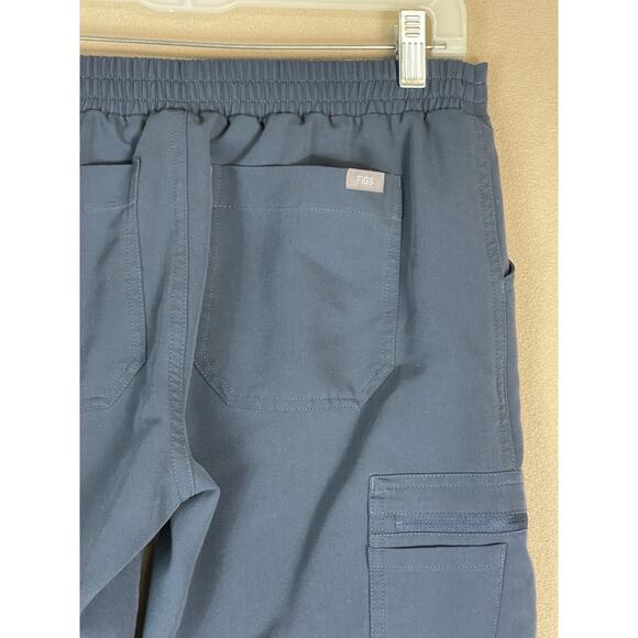 Figs Scrub Pants Womens S Graphite Blue Livingston Cargo Drawstring Waist - Picture 9 of 11